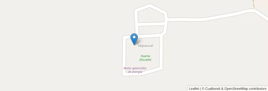 Mapa de ubicacion de Escuela Nº 92 "Pichi che Ruca" en 아르헨티나, Chubut, Departamento Telsen.