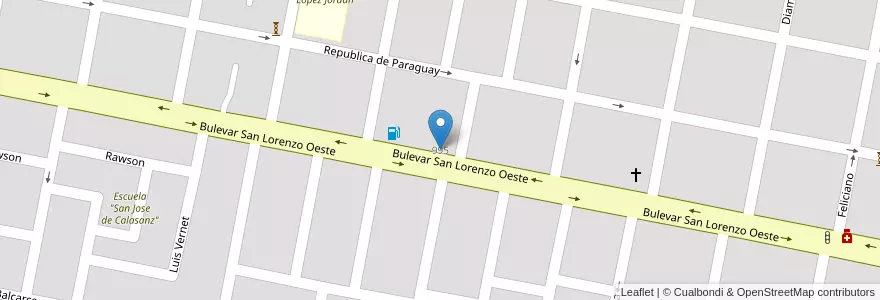 Mapa de ubicacion de Escuela Nº14 "Coronel Antonio Navarro" en 아르헨티나, 엔트레리오스주, Departamento Concordia, Distrito Suburbios, Concordia, Concordia.