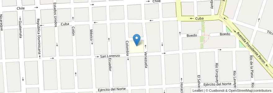 Mapa de ubicacion de Escuela Nº171 Monseñor Germán Mallagray en アルゼンチン, フフイ州, Departamento Doctor Manuel Belgrano, Municipio De San Salvador De Jujuy.