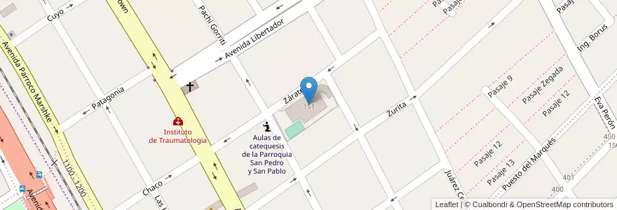 Mapa de ubicacion de Escuela Nº223 Arzobispo Roque Mendizábal en アルゼンチン, フフイ州, Departamento Doctor Manuel Belgrano, Municipio De San Salvador De Jujuy.