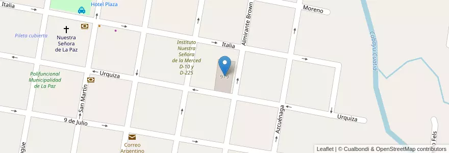 Mapa de ubicacion de Escuela Nº3 Domingo French en Argentina, Wilayah Entre Ríos, Departamento La Paz, Distrito Estacas, La Paz.