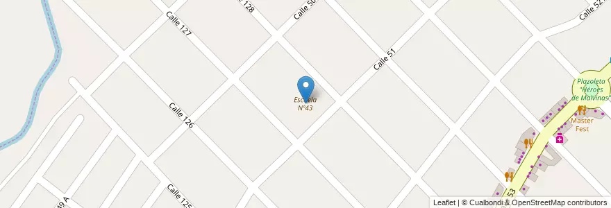 Mapa de ubicacion de Escuela Nº43 en Arjantin, Buenos Aires, Partido De Berazategui, Hudson.