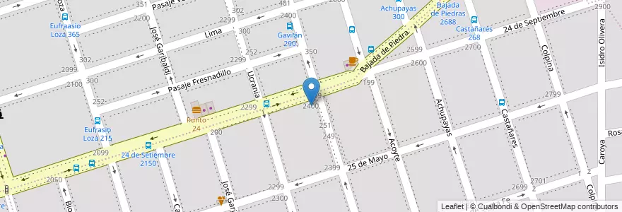Mapa de ubicacion de Escuela Nocturna 25 de Mayo en Аргентина, Кордова, Departamento Capital, Pedanía Capital, Córdoba, Municipio De Córdoba.