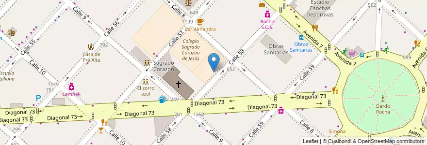 Mapa de ubicacion de Escuela Normal N°3, Casco Urbano en Аргентина, Буэнос-Айрес, Partido De La Plata, La Plata.