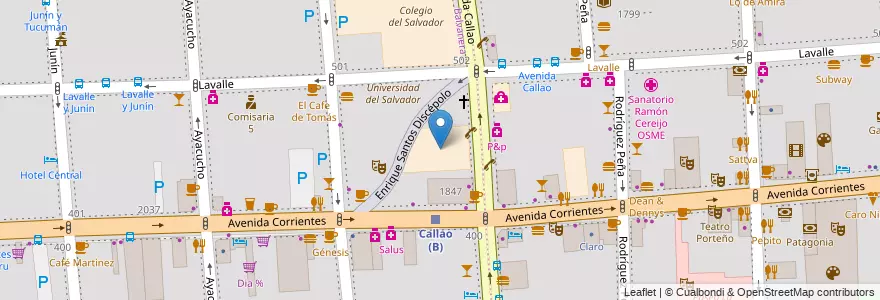 Mapa de ubicacion de Escuela Normal Superior 09 Domingo Faustino Sarmiento, Balvanera en 阿根廷, Ciudad Autónoma De Buenos Aires, Comuna 3, 布宜诺斯艾利斯.