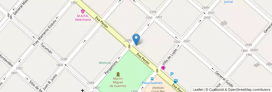 Mapa de ubicacion de Escuela Nro 1 Juan Bautista Alberdi en Argentina, Buenos Aires, Partido De Lanús, Lanús Este.