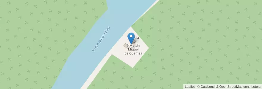 Mapa de ubicacion de Escuela Nro. 5 Martín Miguel de Güemes en Argentinien, Provinz Entre Ríos, Departamento Islas Del Ibicuy, Distrito Paranacito, Villa Paranacito.