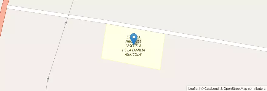 Mapa de ubicacion de ESCUELA NRO 8211 "ESCUELA DE LA FAMILIA AGRICOLA" en Argentine, Santa Fe, Departamento Vera, Municipio De Vera.