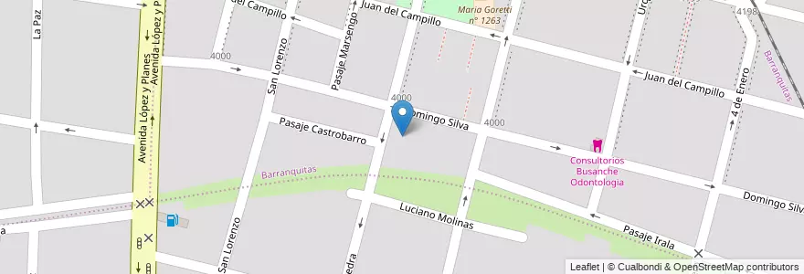 Mapa de ubicacion de Escuela Nuestra Señora de Fátima en アルゼンチン, サンタフェ州, Departamento La Capital, Santa Fe Capital, Santa Fe.