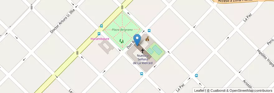 Mapa de ubicacion de Escuela Nuestra Señora de la Merced en Argentina, Buenos Aires, Partido De Ensenada.