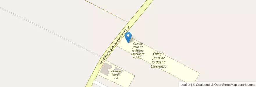 Mapa de ubicacion de Escuela Nuestra Señora de las Nieves en アルゼンチン, サンフアン州, チリ, Calingasta.