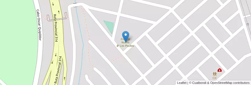 Mapa de ubicacion de Escuela Nueva Bº Los Pocitos en Argentinien, Tucumán, Departamento Tafí Viejo, San Miguel De Tucumán, Tafí Viejo.