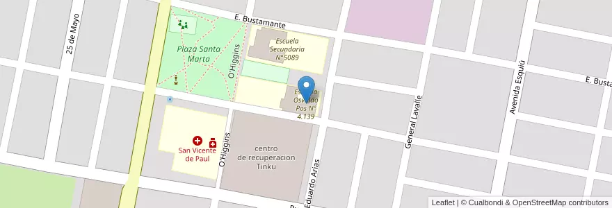 Mapa de ubicacion de Escuela Osvaldo Pos Nº 4.139 en Argentina, Salta, Orán, Municipio De San Ramón De La Nueva Orán, San Ramón De La Nueva Orán.