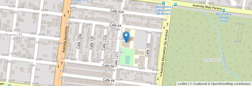 Mapa de ubicacion de Escuela para Adultos 75 en アルゼンチン, ミシオネス州, Departamento Capital, Municipio De Posadas, Posadas.