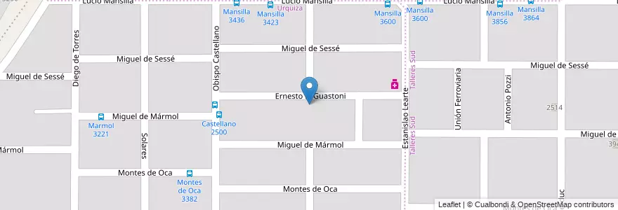 Mapa de ubicacion de Escuela Pedro Goyena en Argentina, Córdova, Departamento Capital, Pedanía Capital, Córdoba, Municipio De Córdoba.
