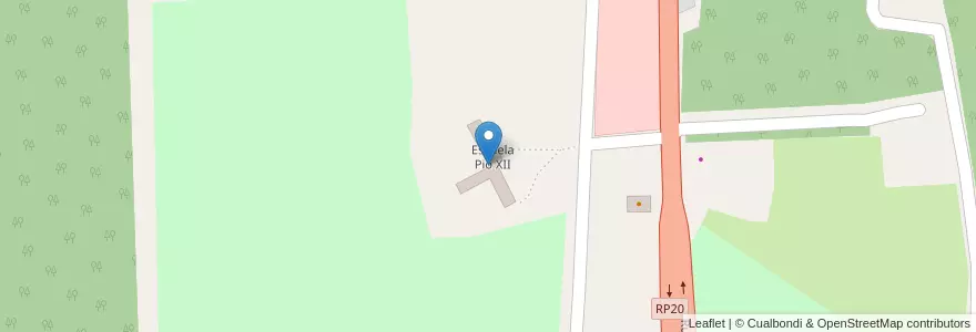 Mapa de ubicacion de Escuela Pio XII en 阿根廷, 恩特雷里奥斯省, Departamento Gualeguaychú, Gualeguaychú, Gualeguaychú, Distrito Costa Uruguay Sur.