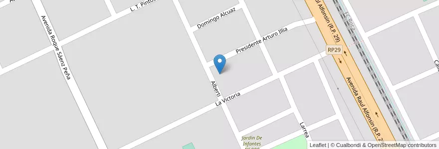 Mapa de ubicacion de Escuela Polimodal Nº 2 José Hernandez en Аргентина, Буэнос-Айрес, Brandsen.