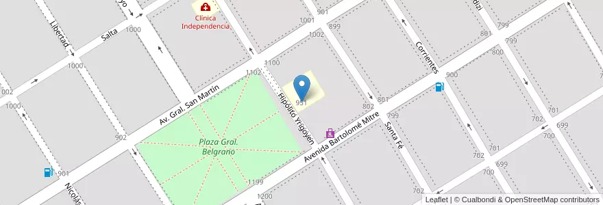 Mapa de ubicacion de Escuela Polimodal Nº 3 Almafuerte en Argentina, Buenos Aires, Partido De Nueve De Julio, Cuartel Nueve De Julio Rural, 9 De Julio, Nueve De Julio.