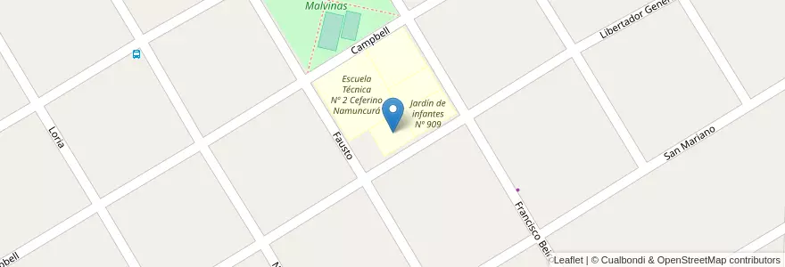 Mapa de ubicacion de Escuela Polimodal Nº 7 en Arjantin, Buenos Aires, Partido De Almirante Brown, Glew.