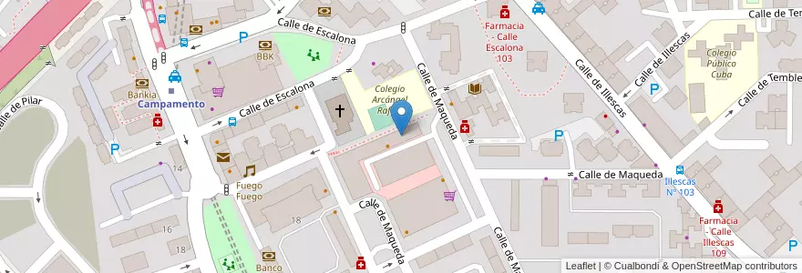 Mapa de ubicacion de Escuela Politécnica Giner en إسبانيا, منطقة مدريد, منطقة مدريد, Área Metropolitana De Madrid Y Corredor Del Henares, مدريد.