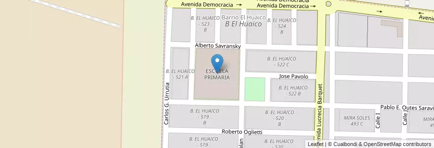 Mapa de ubicacion de ESCUELA PRIMARIA en Arjantin, Salta, Capital, Municipio De Salta.