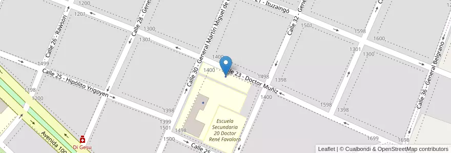 Mapa de ubicacion de Escuela Primaria 12 Domingo Faustino Sarmiento en Argentina, Provincia Di Buenos Aires, Partido De Luján.