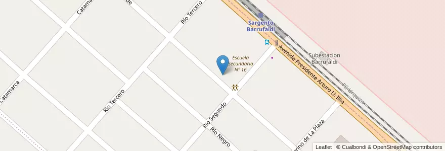 Mapa de ubicacion de Escuela Primaria 12 Gabriela Mistral en Argentine, Province De Buenos Aires, Partido De San Miguel, Bella Vista.