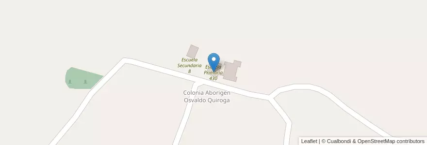 Mapa de ubicacion de Escuela Primaria 430 en アルゼンチン, フォルモサ州, Departamento Patiño.