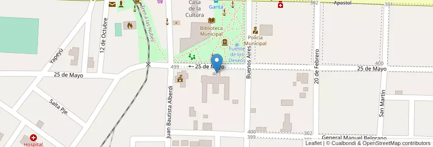 Mapa de ubicacion de Escuela Primaria 4398 General Bartolome Mitre en Argentine, Salta, Rosario De Lerma, Municipio De Campo Quijano.