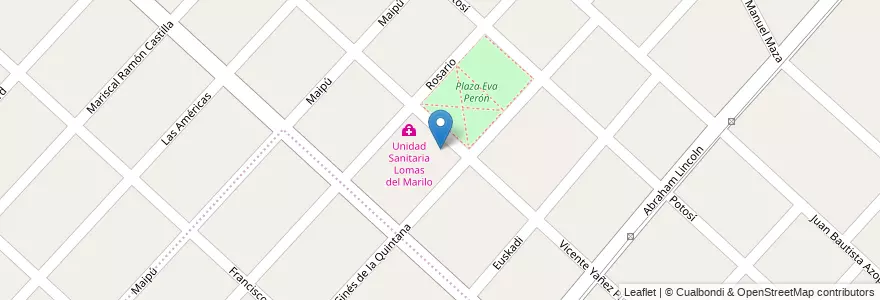 Mapa de ubicacion de Escuela Primaria 61 en Argentina, Buenos Aires, Partido De Moreno, Trujui.