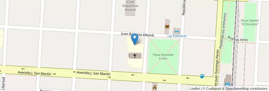 Mapa de ubicacion de Escuela Primaria Alcides Carlos Frencia en Argentina, Santa Fe, Departamento La Capital, Municipio De Laguna Paiva.
