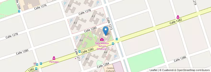 Mapa de ubicacion de Escuela Primaria Básica N° 45 "Haydée Sosa Guerrero" en الأرجنتين, بوينس آيرس, Partido De Florencio Varela, Ingeniero Juan Allan.
