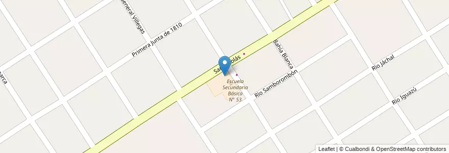 Mapa de ubicacion de Escuela Primaria Básica N° 58 "Dr. Nicolás Bocuzzi" en Arjantin, Buenos Aires, Partido De Florencio Varela, Villa Vatteone.