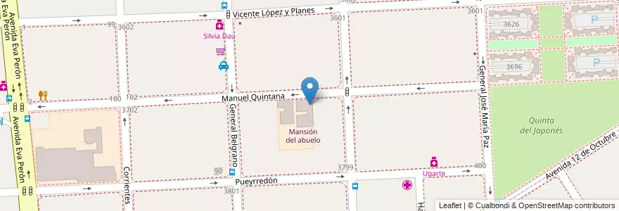 Mapa de ubicacion de Escuela Primaria Básica N° 65 "Eva Duarte de Perón" en Argentina, Provincia Di Buenos Aires, Partido De Florencio Varela, Florencio Varela.