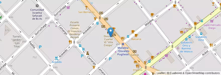 Mapa de ubicacion de Escuela Primaria Común 01 Tomasa de la Quintana de Escalada, Villa Crespo en Argentina, Ciudad Autónoma De Buenos Aires, Buenos Aires.