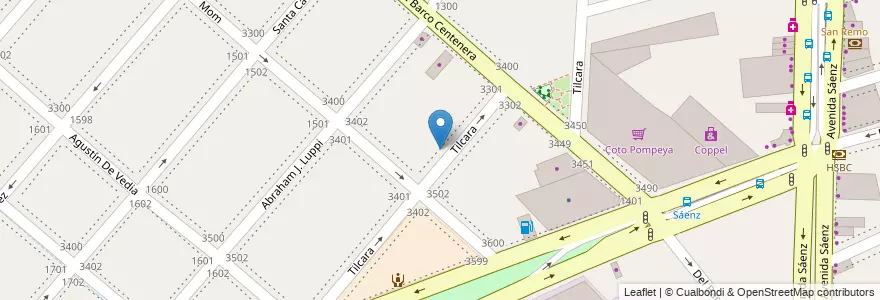 Mapa de ubicacion de Escuela Primaria Común 02 Doctor Genaro Sisto, Nueva Pompeya en الأرجنتين, Ciudad Autónoma De Buenos Aires, Comuna 4, Buenos Aires.