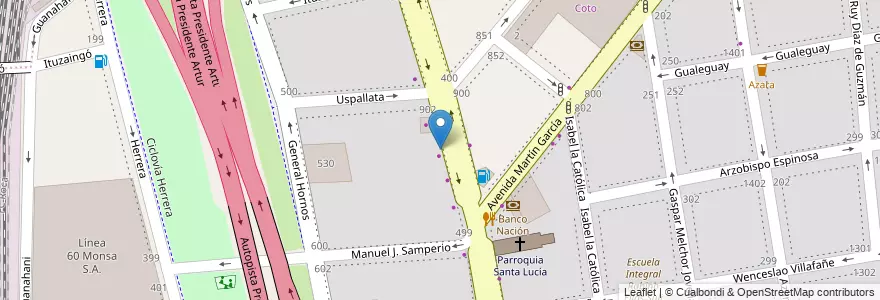 Mapa de ubicacion de Escuela Primaria Común 03 Bernardo de Irigoyen, Barracas en 아르헨티나, Ciudad Autónoma De Buenos Aires, Comuna 4, 부에노스아이레스.