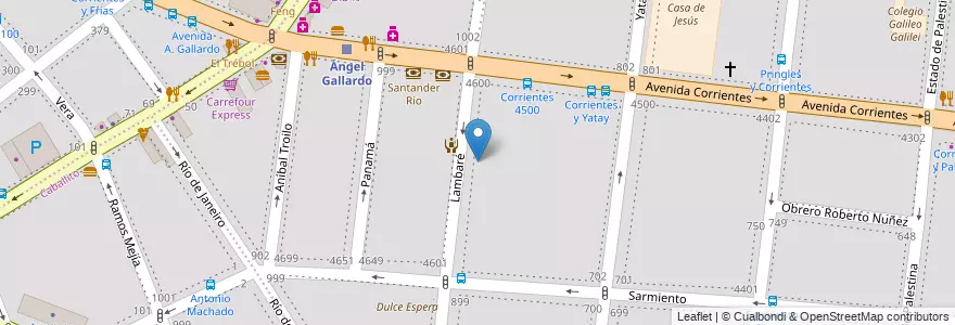 Mapa de ubicacion de Escuela Primaria Común 03 Manuel Sola, Almagro en 아르헨티나, Ciudad Autónoma De Buenos Aires, 부에노스아이레스.