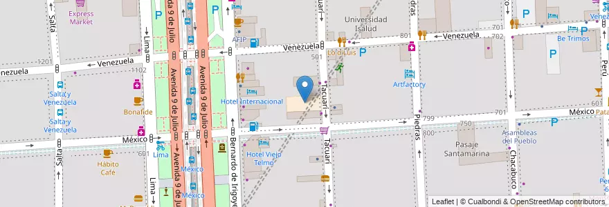 Mapa de ubicacion de Escuela Primaria Común 03 María Sanchez de Thompson, Montserrat en Arjantin, Ciudad Autónoma De Buenos Aires, Comuna 1, Buenos Aires.