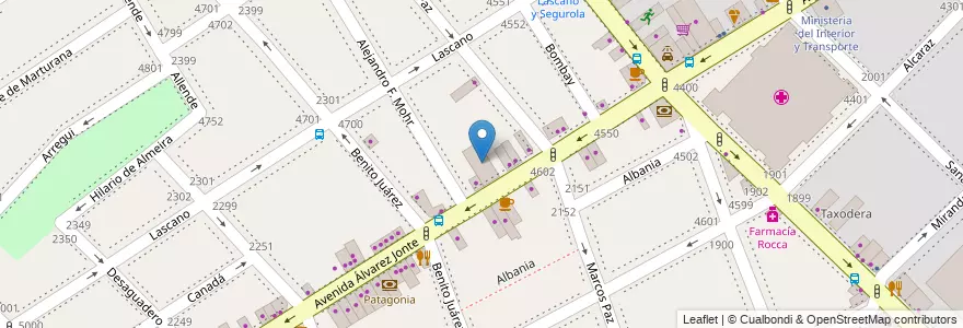 Mapa de ubicacion de Escuela Primaria Común 03 Monte Castro, Monte Castro en Argentinië, Ciudad Autónoma De Buenos Aires, Buenos Aires, Comuna 10, Comuna 11.