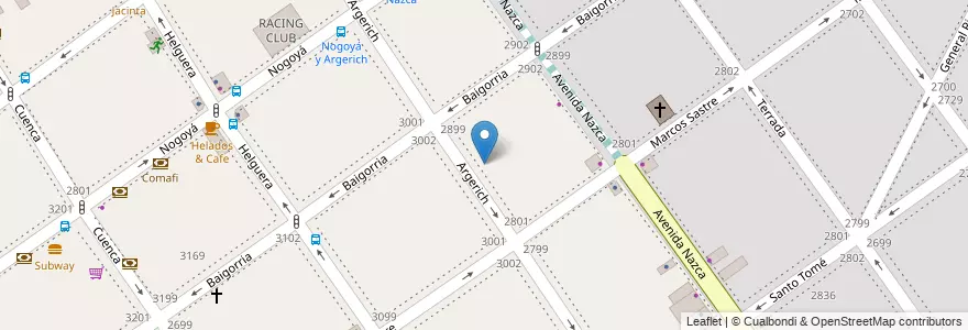Mapa de ubicacion de Escuela Primaria Común 03 Policía Federal Argentina, Villa del Parque en Argentine, Ciudad Autónoma De Buenos Aires, Buenos Aires, Comuna 11.