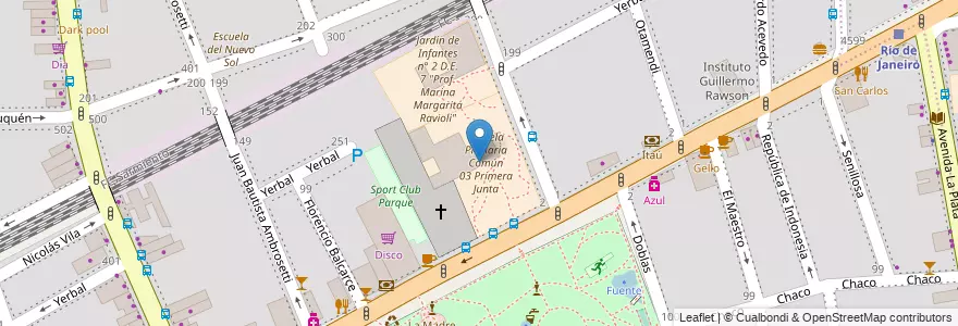 Mapa de ubicacion de Escuela Primaria Común 03 Primera Junta, Caballito en الأرجنتين, Ciudad Autónoma De Buenos Aires, Buenos Aires, Comuna 6.