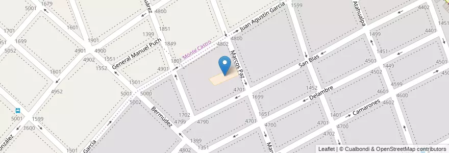 Mapa de ubicacion de Escuela Primaria Común 04 Casimiro Aureliano Maciel, Velez Sarsfield en الأرجنتين, Ciudad Autónoma De Buenos Aires, Buenos Aires, Comuna 10.