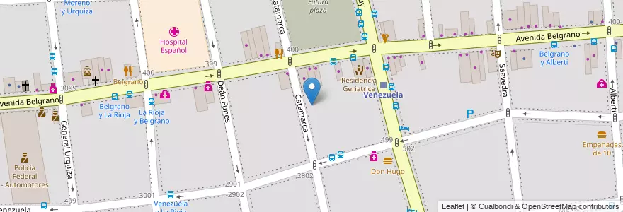 Mapa de ubicacion de Escuela Primaria Común 05 Paul Groussac, Balvanera en Arjantin, Ciudad Autónoma De Buenos Aires, Comuna 3, Buenos Aires.