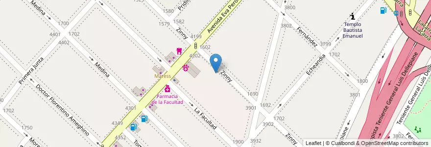 Mapa de ubicacion de Escuela Primaria Común 05 Roberto Billinghurst, Parque Avellaneda en 아르헨티나, Ciudad Autónoma De Buenos Aires, Comuna 9, 부에노스아이레스.