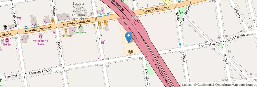 Mapa de ubicacion de Escuela Primaria Común 06 Carlos Guido y Spano, Villa Luro en Аргентина, Буэнос-Айрес, Comuna 9, Буэнос-Айрес, Comuna 10.