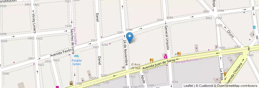 Mapa de ubicacion de Escuela Primaria Común 07 Olegario Víctor Andrade, San Cristobal en 阿根廷, Ciudad Autónoma De Buenos Aires, Comuna 3, 布宜诺斯艾利斯.