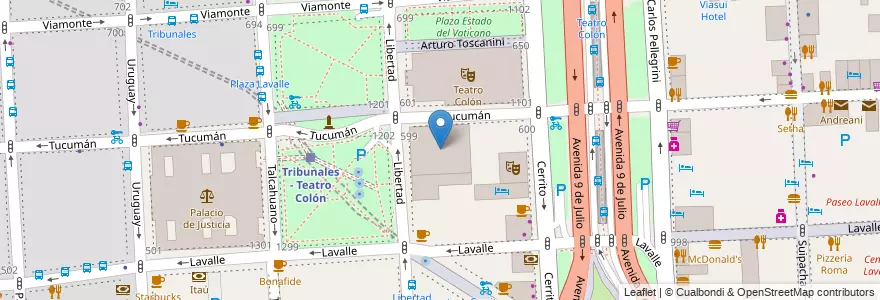 Mapa de ubicacion de Escuela Primaria Común 07 Presidente Roca, San Nicolas en Argentinien, Ciudad Autónoma De Buenos Aires, Comuna 1, Buenos Aires.