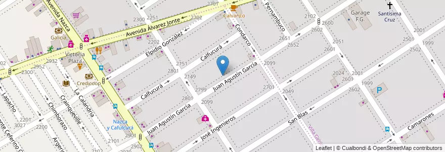 Mapa de ubicacion de Escuela Primaria Común 07 República de México, Villa Santa Rita en Argentina, Autonomous City Of Buenos Aires, Autonomous City Of Buenos Aires, Comuna 11.