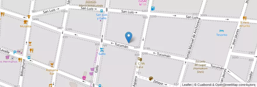 Mapa de ubicacion de Escuela Primaria Común 08 Doctor Arturo Mateo Bas, Balvanera en Argentinien, Ciudad Autónoma De Buenos Aires, Buenos Aires.